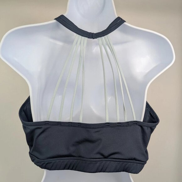 LIVI Active Women Sports Bra 18 Navy Blue Strappy Back Pullover Unlined - Picture 5 of 8